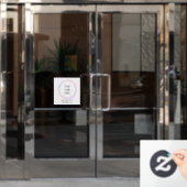 Zakelijk Logo | Modern Bedrijfs Sjabloon Raamsticker (Kantoordeur)