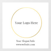 Zakelijk Logo | Modern Bedrijfs Sjabloon Raamsticker (Vel)