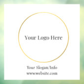 Zakelijk Logo | Modern Bedrijfs Sjabloon Raamsticker (Vel 3)