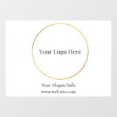 Zakelijk Logo | Modern Bedrijfs Sjabloon Raamsticker (Vel)