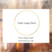 Zakelijk Logo | Modern Bedrijfs Sjabloon Raamsticker (Vel 2)