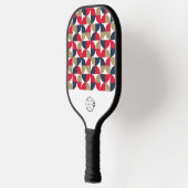 Zakelijk Logo Modern Geometrisch Bedrijf Pickleball Paddle (Links)