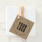 Zakelijk Logo Modern Kraft Bedankt Hanglabels Bedankjes Labels (In situ)