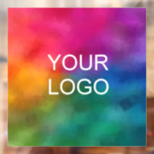 Zakelijk Logo Modern Minimaal Schoon Strak Promoti Raamsticker (Vel 2)