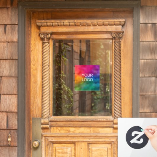 Zakelijk Logo Modern Minimaal Schoon Strak Promoti Raamsticker (Huis Deur)