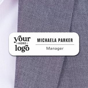Zakelijk logo modern personeel personeelsleden naamplaatje