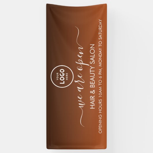 Zakelijk logo modern professioneel 6' banner (Verticaal)