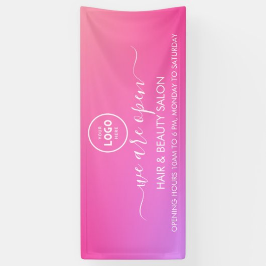 Zakelijk logo modern professioneel 6' banner (Verticaal)