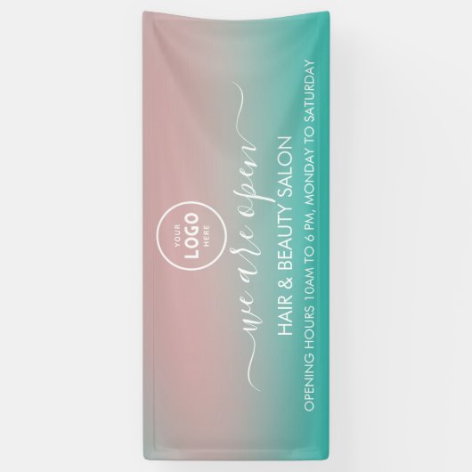 Zakelijk logo modern professioneel 6' banner (Verticaal)