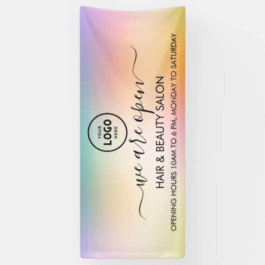 Zakelijk logo modern professioneel 6' banner (Verticaal)