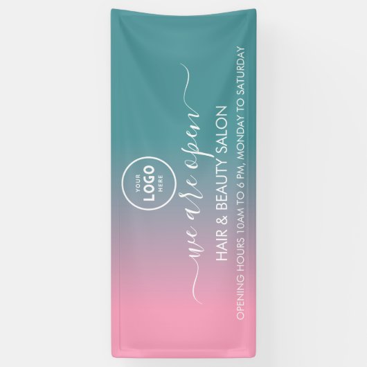 Zakelijk logo modern professioneel 6' banner (Verticaal)