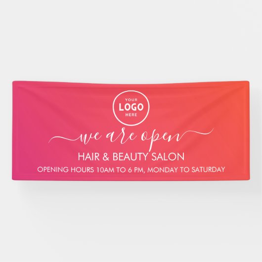 Zakelijk logo modern professioneel 6' banner (Horizontaal)