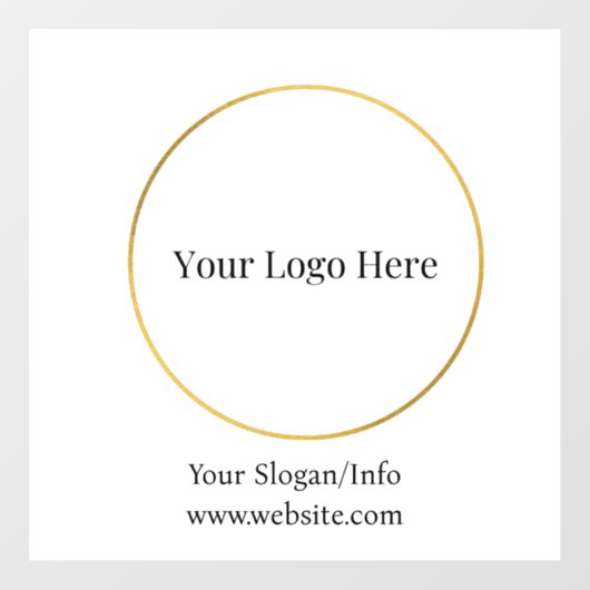 Zakelijk logo | Modern sjabloon voor bedrijven Raamsticker (Vel)