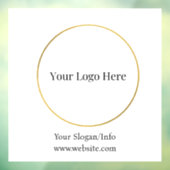 Zakelijk logo | Modern sjabloon voor bedrijven Raamsticker (Vel 3)