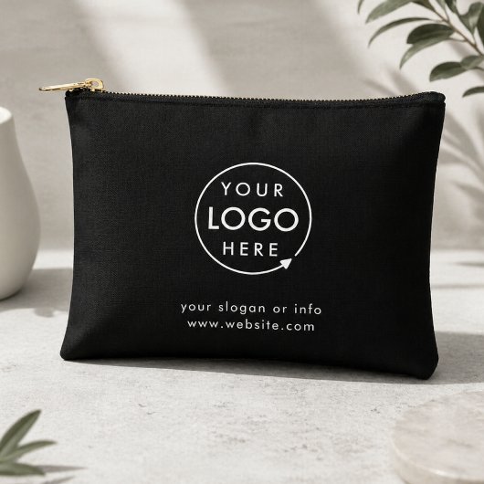 Zakelijk logo modern stijlvol trendy zwart etui