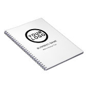 Zakelijk logo modern wit notitieboek (Rechterzijde)