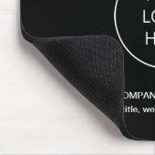Zakelijk Logo Modern Zwart Muismat (Hoek)