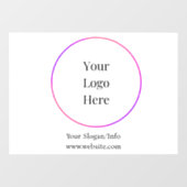 Zakelijk Logo Moderne Aanpasbare Templates Raamsticker (Vel)