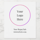 Zakelijk Logo Moderne Aanpasbare Templates Wijn Etiket (Enkel label)