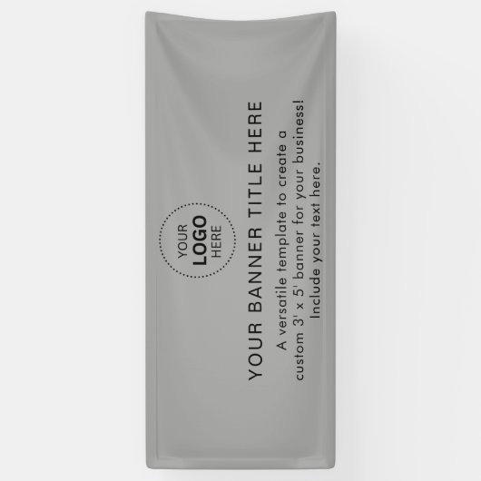 Zakelijk logo moderne professionele 6' banner (Verticaal)