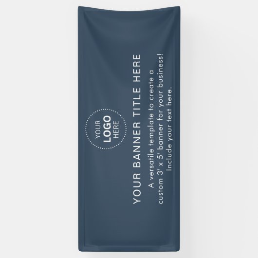 Zakelijk logo moderne professionele 6' banner (Verticaal)