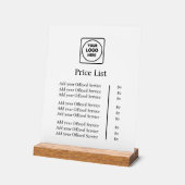 Zakelijk logo | Moderne professionele aangepaste p Acryl Bord (Hoek)