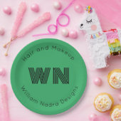 Zakelijk logo monogram bleek Groenboek bord (Feest)