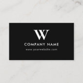 Zakelijk Logo Monogram Scanbare Website Visitekaartje (Voorkant)