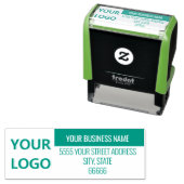 Zakelijk Logo Naam Adres Kleur Stempel Sjabloon (In situ)
