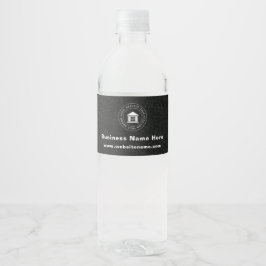 Zakelijk Logo | Naam | Slogan Website Promotie Mat Waterfles Etiket