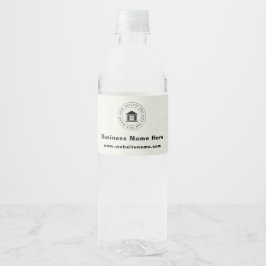 Zakelijk Logo | Naam | Slogan Website Promotie Mat Waterfles Etiket