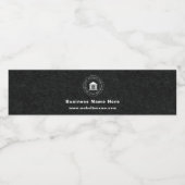 Zakelijk logo | Naam | Slogan Website Promotie Waterfles Etiket (Enkel label)