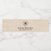 Zakelijk logo | Naam | Slogan Website Promotie Waterfles Etiket (Enkel label)