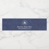 Zakelijk logo | Naam | Slogan Website Promotie Waterfles Etiket (Enkel label)