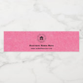 Zakelijk logo | Naam | Slogan Website Promotie Waterfles Etiket (Enkel label)