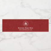 Zakelijk logo | Naam | Slogan Website Promotie Waterfles Etiket (Enkel label)