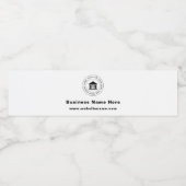 Zakelijk Logo | Naam | Slogan Website Promotionee Waterfles Etiket (Enkel label)