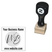 Zakelijk logo naam website op maat rubber  rubberstempel (Gestempeld)