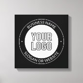 Zakelijk logo of ontwerp & bewerkbare tekstsjabloo canvas afdruk (Voorkant)