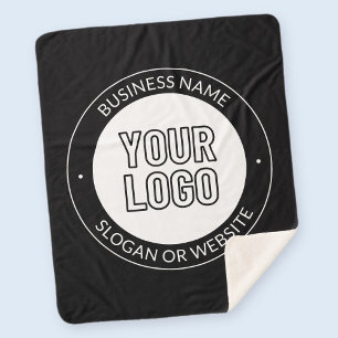 Zakelijk logo of ontwerp & bewerkbare tekstsjabloo sherpa deken