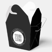 Zakelijk logo of ontwerp & tekst sjabloon aanpasba bedankdoosjes (Geopend)