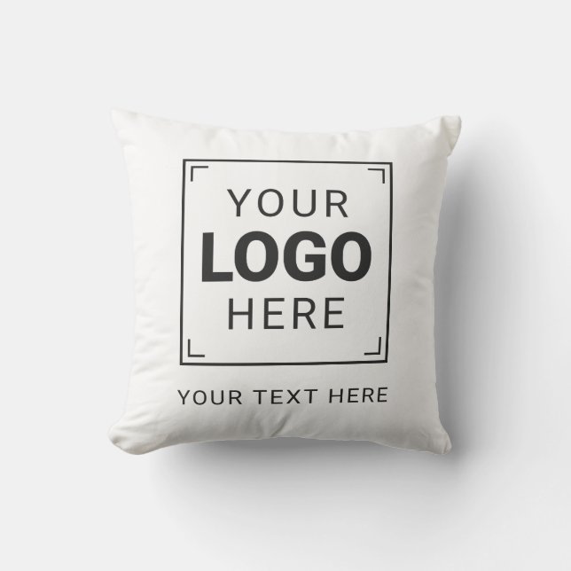 Zakelijk logo op maat door professionals kussen (Voorkant)