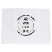 Zakelijk logo op maat groot cadeauzakje (Voorkant)