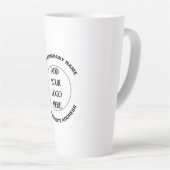 Zakelijk logo op maat  latte mok (Rechterhoek)