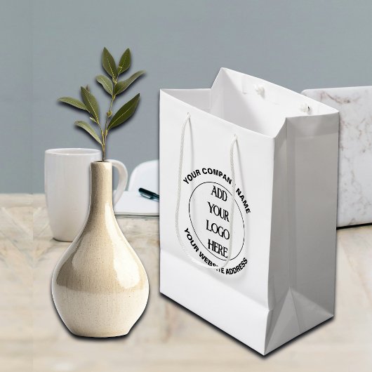 Zakelijk logo op maat medium cadeauzakje