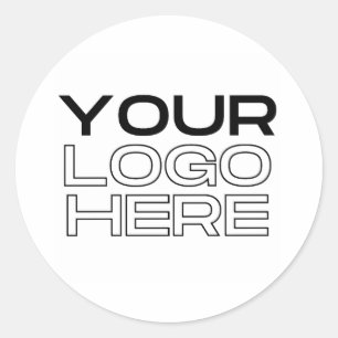 Zakelijk logo op maat ronde sticker