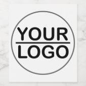 Zakelijk logo op maat wijn etiket (Enkel label)