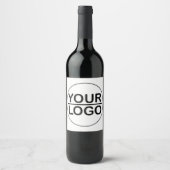 Zakelijk logo op maat wijn etiket (Voorkant)