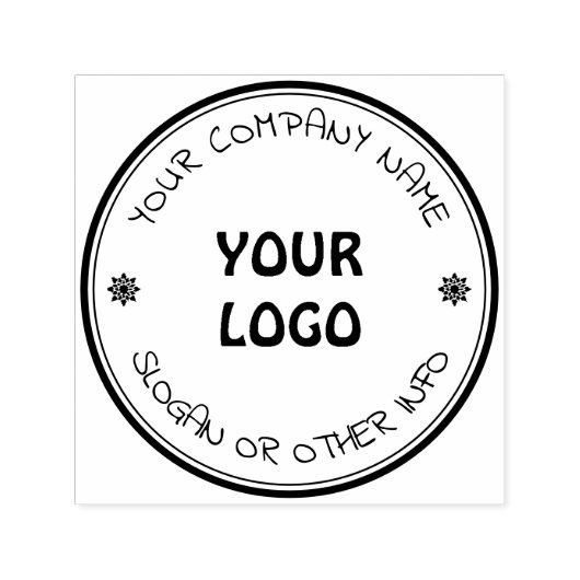 Zakelijk logo op zelfinkende stempel (Design)