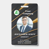 Zakelijk Logo Personeel medewerker qr Code Badge (Voorzijde)